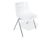 Стул Sheffilton SHT-S179 белый/хром..