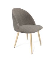 Стул Sheffilton SHT-ST35/S95-W артикул СТ-379 тростниковый сахар/прозрачный лак/черный муар