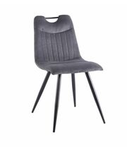 Стул SIGNAL ORFE Sztruks Fjord 15 серый/черный мат