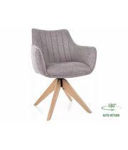 Стул SIGNAL AZALIA D Brego 07 серый/дуб, поворотный