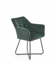 Стул HALMAR K377 темно-зеленый/черный