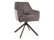 Стул SIGNAL NOTTI Brego 18 серый/черный..