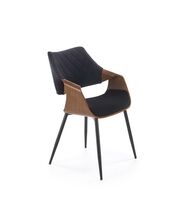 Стул HALMAR K586 черный/орех