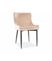 Стул SIGNAL COLIN B Velvet Bluvel 28 бежевый/черный