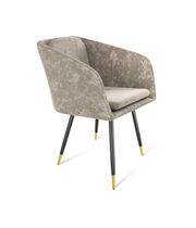 Стул Sheffilton SHT-ST43-1/S95-1 карамельный латте/черный муар/золотой