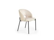 Стул HALMAR K373 бежевый/черный..
