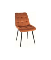 Стул SIGNAL CHIC Velvet Bluvel 4215 корица/черный