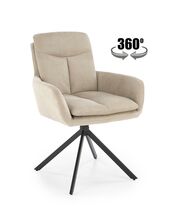 Стул HALMAR K536 бежевый/черный