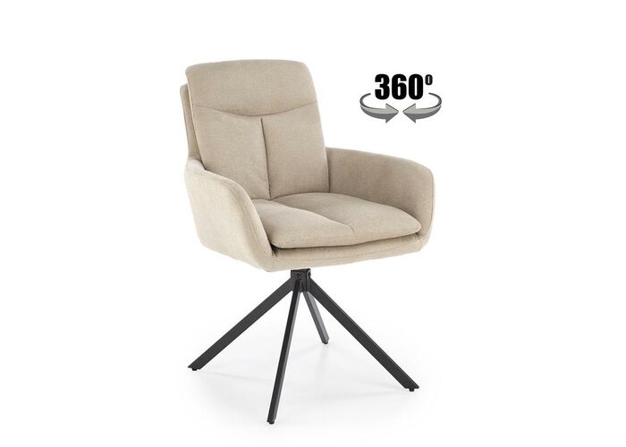 Стул HALMAR K536 бежевый/черный
